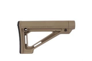 The Magpul MOE fixed carbine stock flat dark earth is designed for Mil-Spec buffer tubes